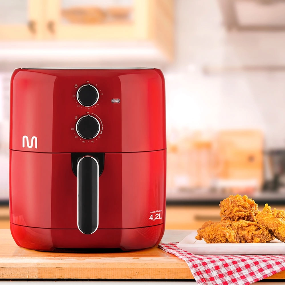 Fritadeira Elétrica Britânia Air Fryer BFR25P 1500W 4L Preto 220V