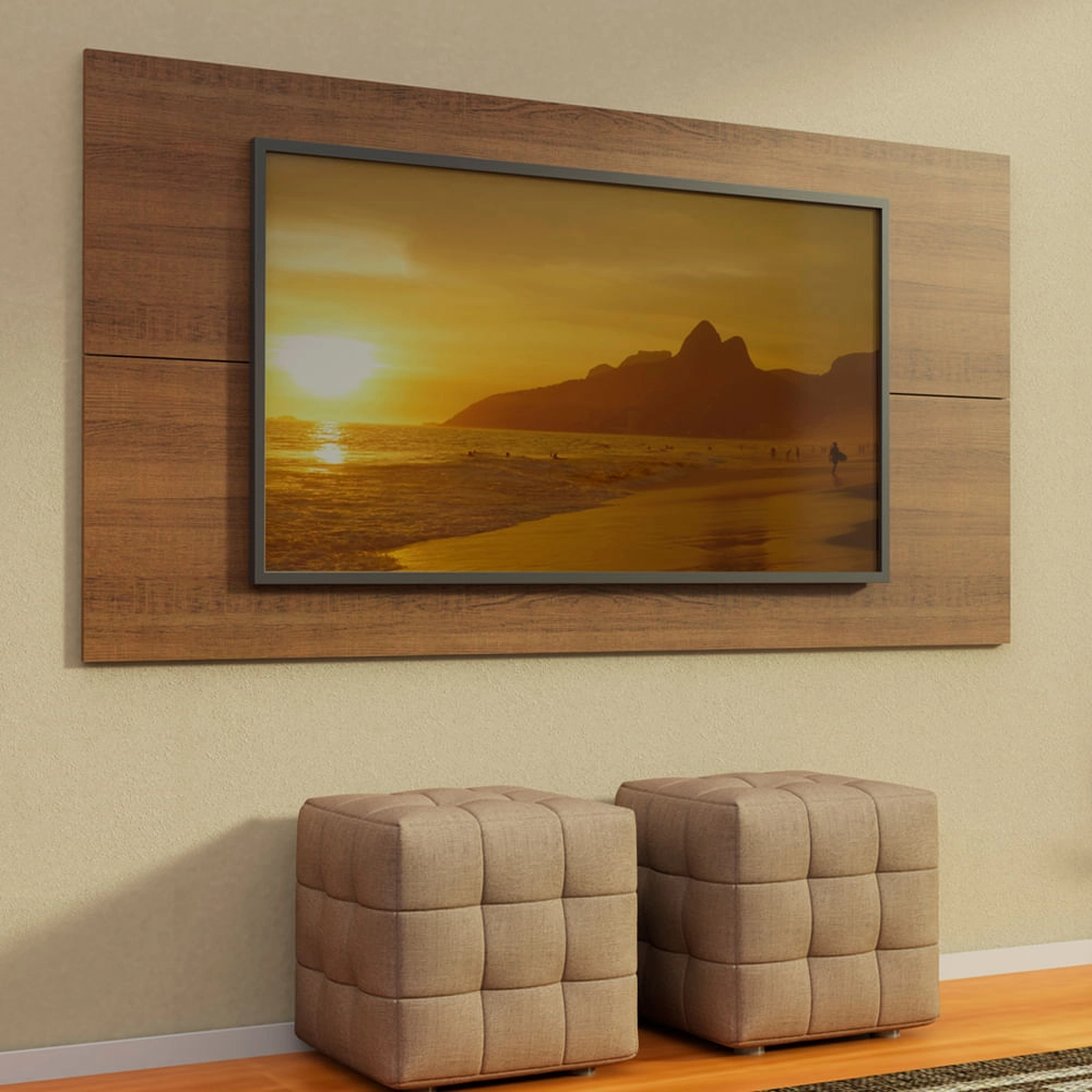 Painel para TV até 55 Polegadas Madesa - Rustic Cor:Rustic