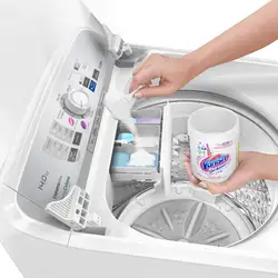 Máquina de Lavar Panasonic função Vanish Branco mais Branco 14kg Branca - NA-F140B1W 220v