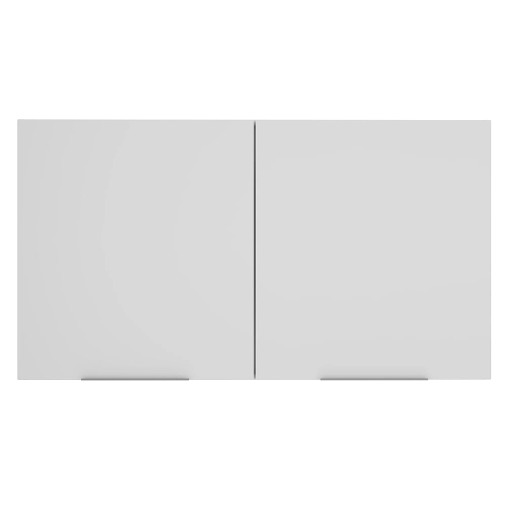 Armário Aéreo Madesa Stella 120 cm 2 Portas - Branco Cor:Branco