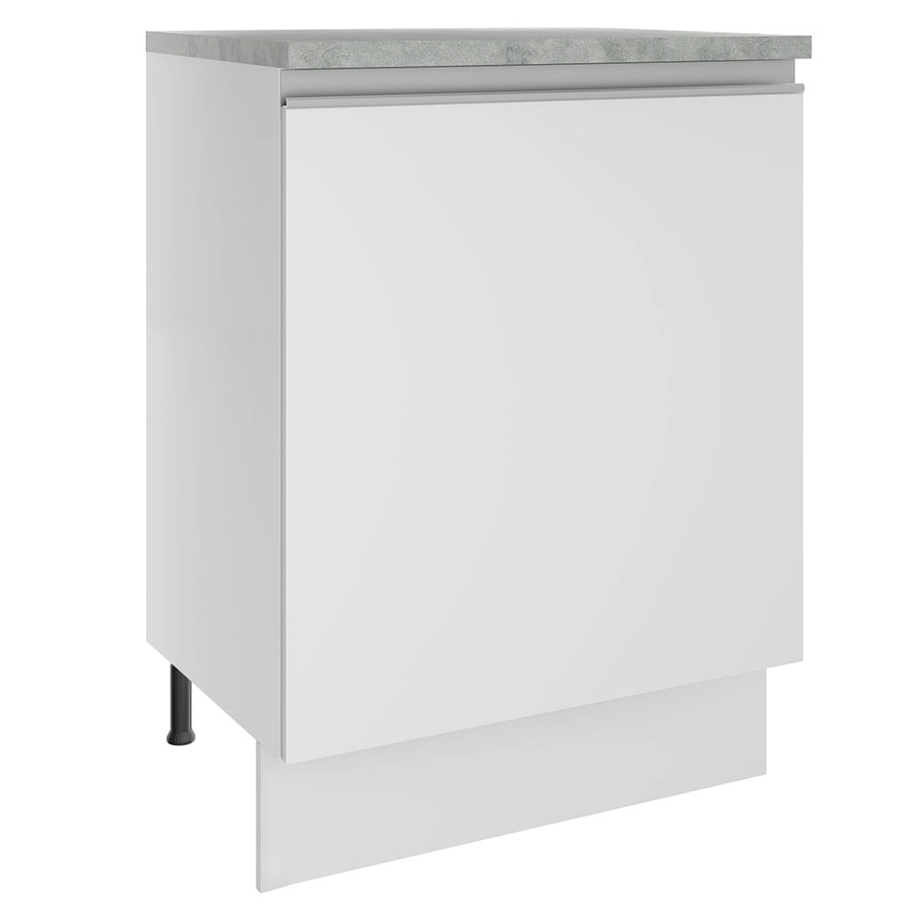 Balcão Madesa Glamy 60 cm 1 Porta Branco Cor:Branco