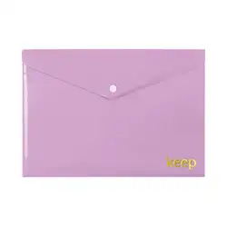 Pasta Envelope A4 Fecho Botão Lilás Keep - EI142 EI142