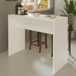 Bancada para Cozinha Madesa 115 cm Branco Cor:Branco