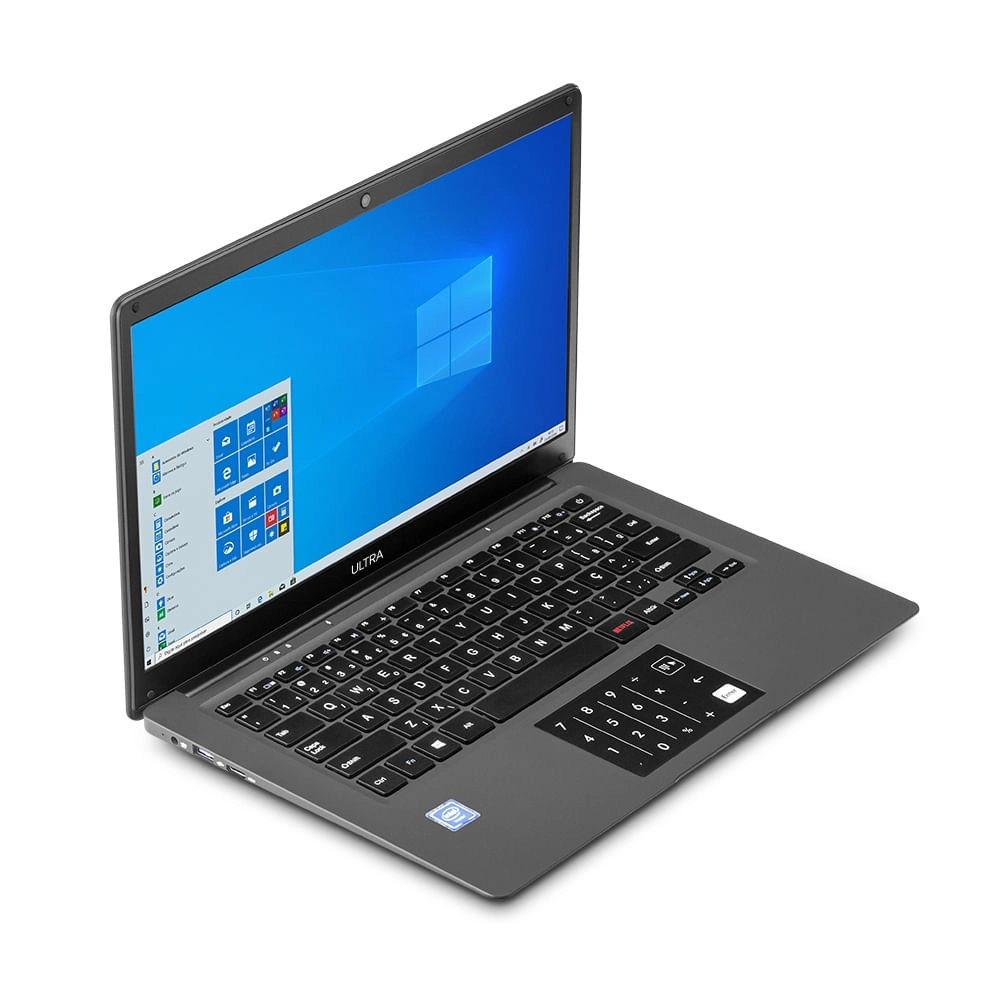 Notebook Legacy Cloud, com Windows 10 Home Processador Intel Quadcore Memória 2GB 64GB Tela 14,1 Pol. Cinza Multilaser - PC134OUT [Reembalado] PC134OUT