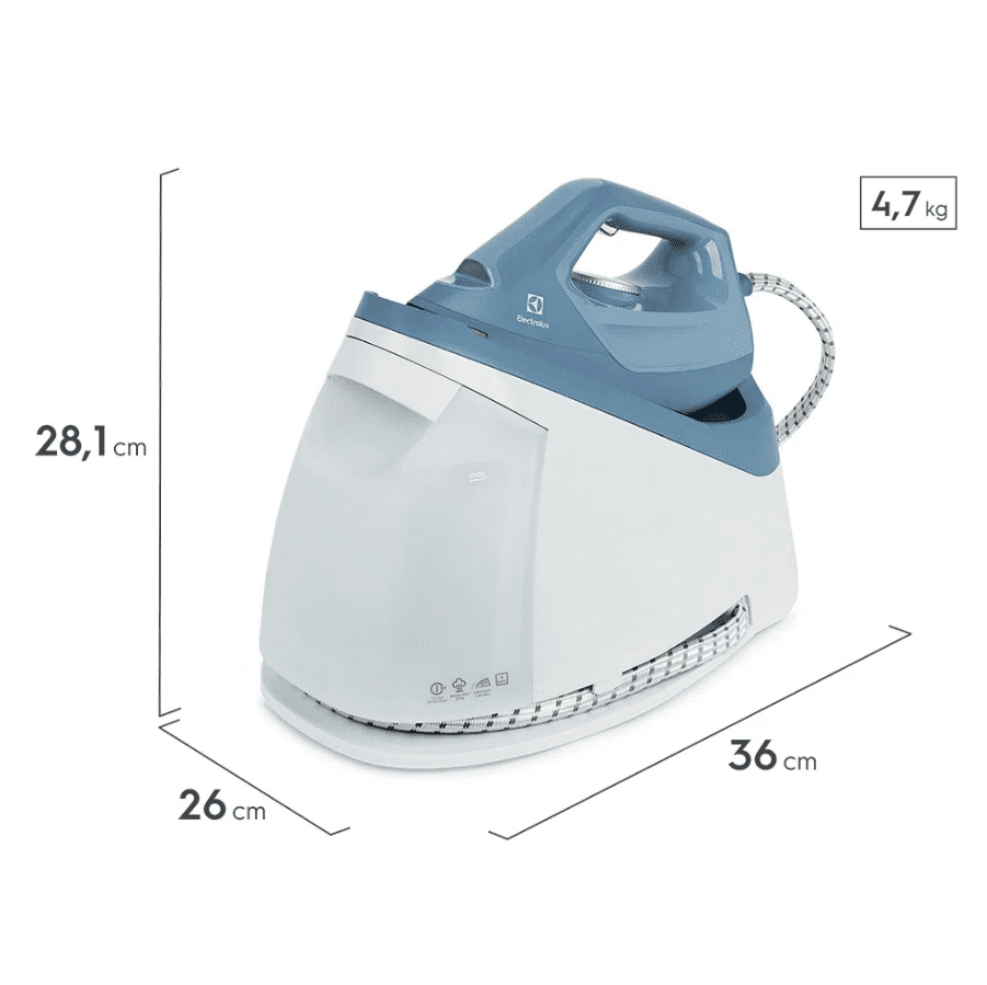 Ferro de Passar com Estação à Vapor Refine 700 Electrolux (E7SS1-4DBL) 220V