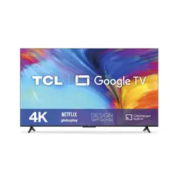TV LED Smart 50 TCL P635 Google TV Ultra HD 4K HDR Android 3HDMI 1USB Preto Bivolt