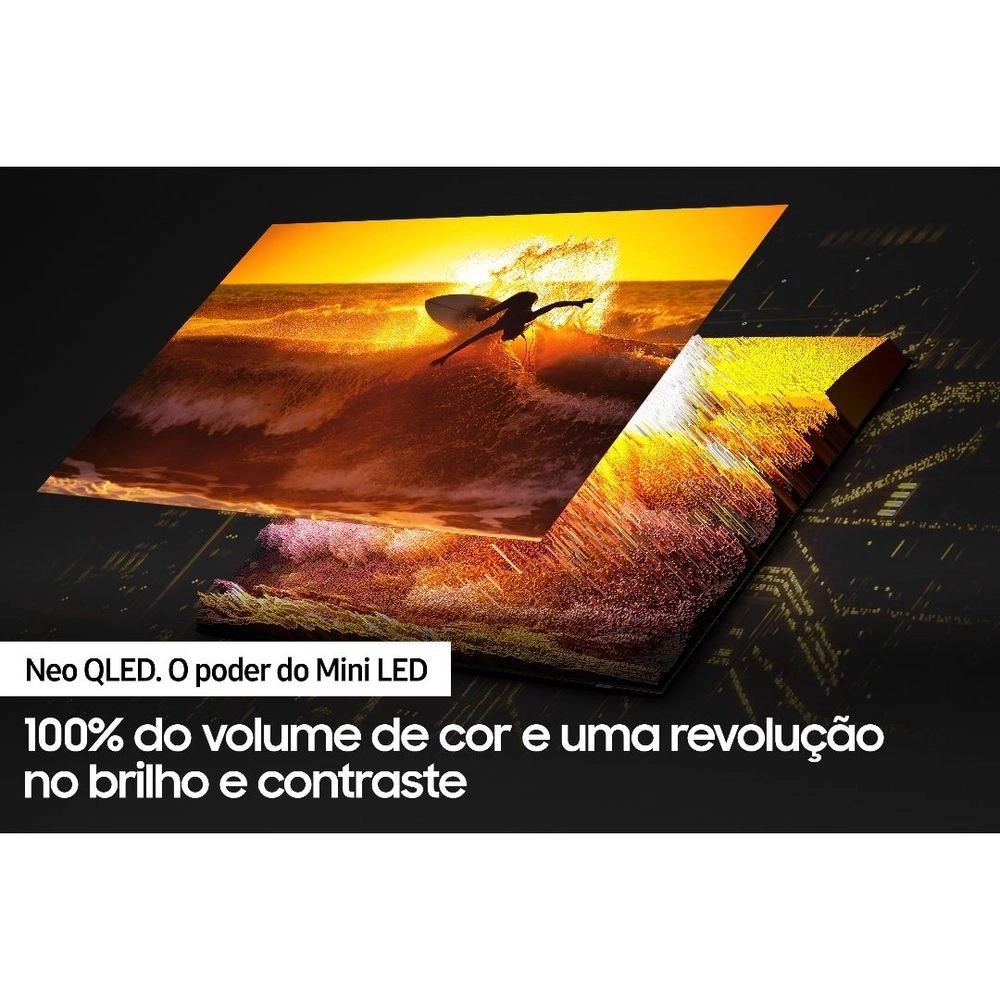 Smart TV Neo QLED 50 Samsung 4K HDR QN50QN90BAGXZD 4 HDMI com o