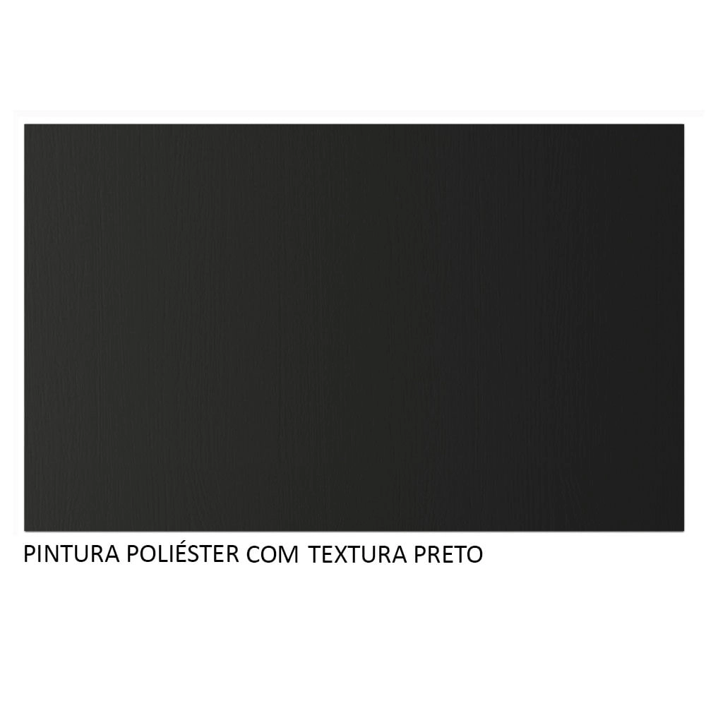 Rack com Painel Sobreposto para TV até 65 Polegadas Madesa Everest - Preto Cor:Preto