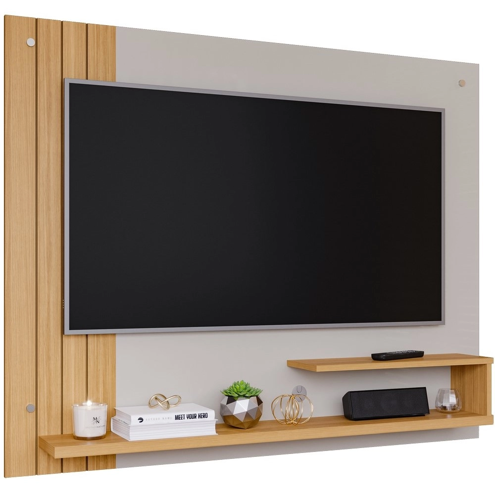 Painel 1.35M Para Tv Até 50 Dunas Off white/Nature A108XL135XP20 Permobili