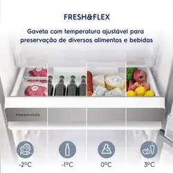 Geladeira Electrolux Inverse Inverter com Fresh&Flex 488L Inox Look (IB55S) 220V