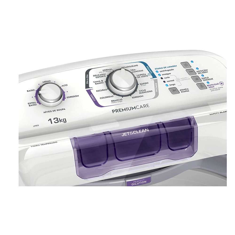 Máquina de Lavar 13Kg Electrolux LPR13 Branca 220V