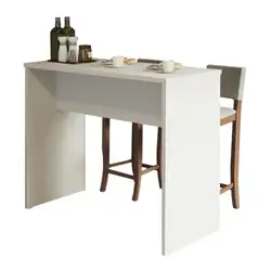 Bancada para Cozinha Reims Madesa 115 cm Branco Cor:Branco