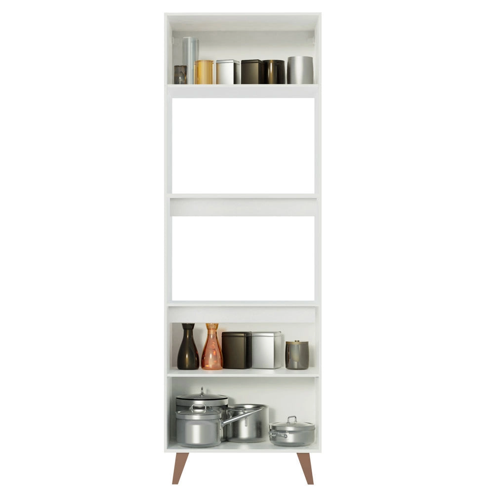 Torre Quente Madesa Reims 70 cm 3 Portas Branco Cor:Branco