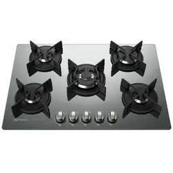 Cooktop a Gás 5 Bocas Prata Home Pro Electrolux (GC75U) Bivolt