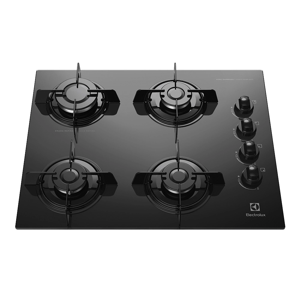 Cooktop 4 Bocas Electrolux KE4GP Preto Bivolt