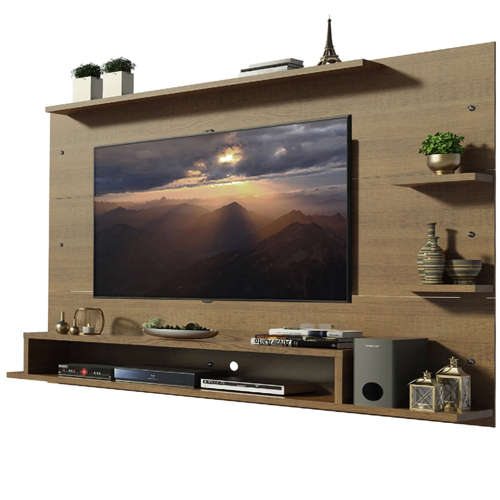 Painel para TV até 60 Polegadas Madesa Alfa Rustic Cor:Rustic