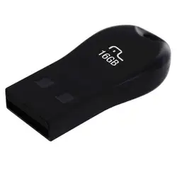 Pen Drive Mini 16GB USB Leitura 10MB/s e Gravação 3MB/s Preto Multilaser - PD771 PD771