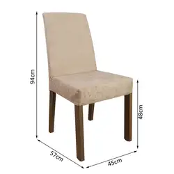 Kit 2 Cadeiras de Jantar 4255 Madesa Rustic/Imperial Cor:Rustic/Imperial