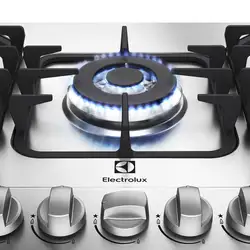 Cooktop 5 bocas Electrolux a Gás Inox (GF75X) Cooktop a Gás 5 Queimadores Inox (GF75X)