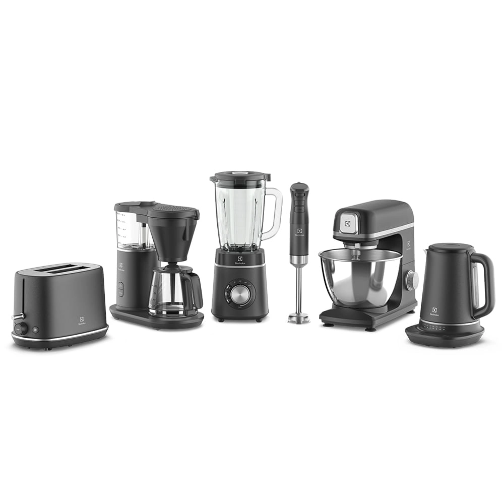 Mixer 3 em 1 Electrolux  inox preto  Expert com Tecnologia TruFlow Power System (IBP70) 220V