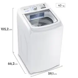 Máquina de Lavar 13kg Electrolux Essential Care com Cesto Inox, Jet&Clean e Ultra Filter (LED13) 220V