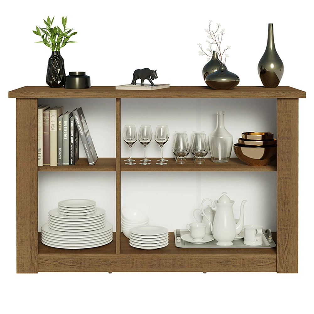 Buffet Aparador para Sala de Jantar Madesa 3 Portas Rustic Cor:Rustic