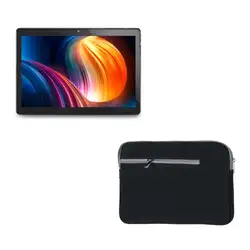 Combo Tablet U10 Prata 4G 10.1” 64GB 3GB RAM Com Google Kids Space + Case Neoprene Preta para Tablet até 10,5 Multi - NB386K NB386K