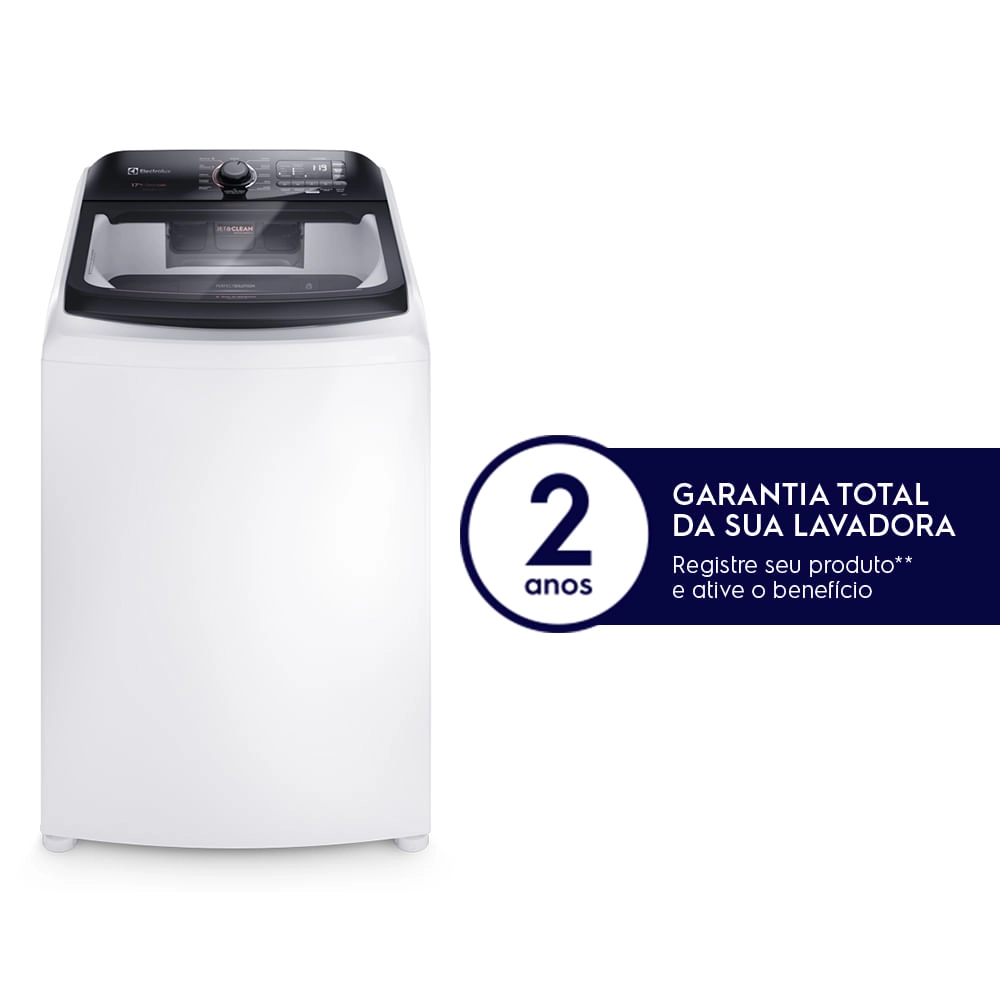 Máquina de Lavar 17kg Electrolux Perfect Care Com Vapor e Jatos Poderosos (LEV17) 220V