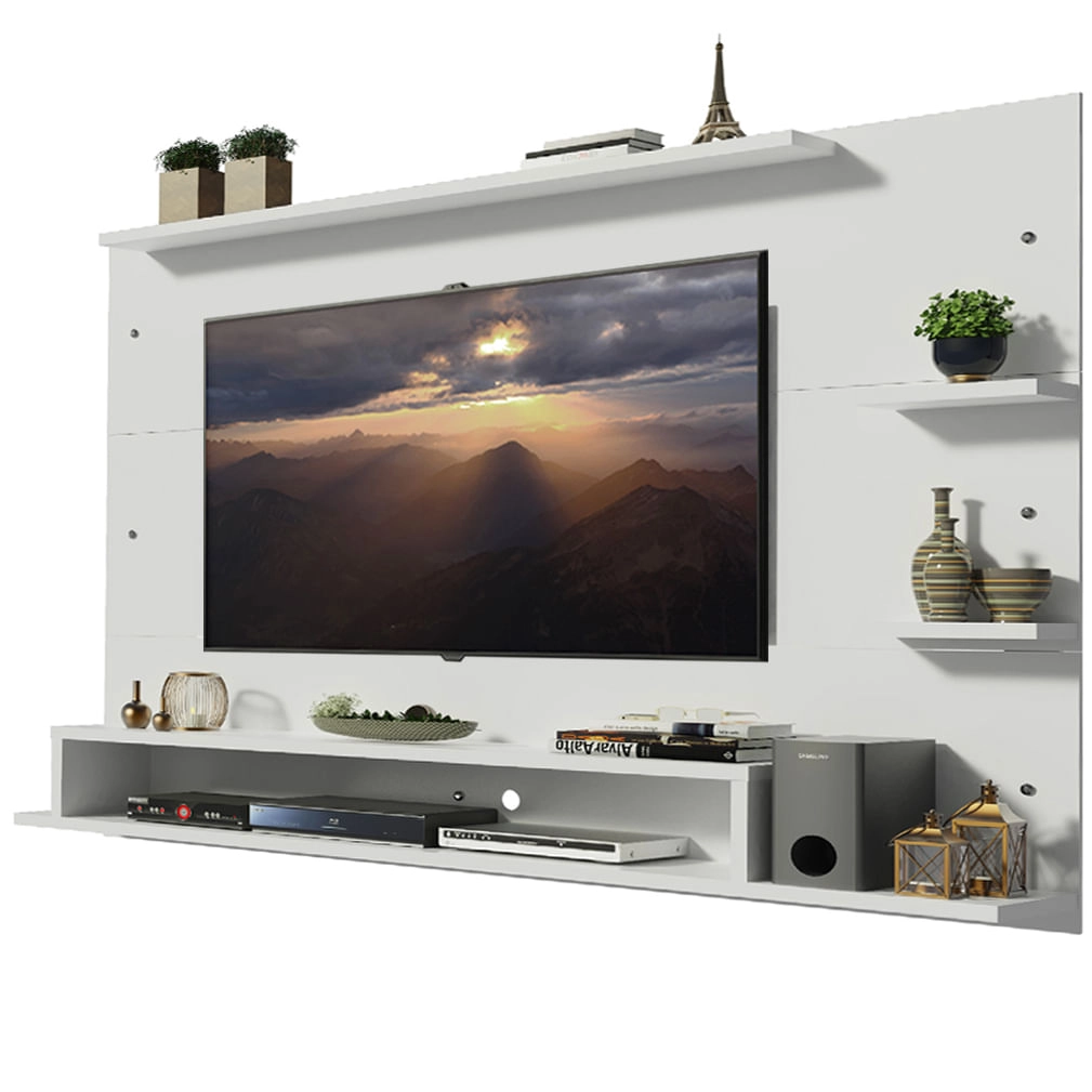 Painel para TV até 60 Polegadas Madesa Alfa Branco Cor:Branco