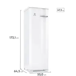 Freezer Freezer Electrolux Vertical Uma Porta 234L (FE27) Vertical FE27 220V