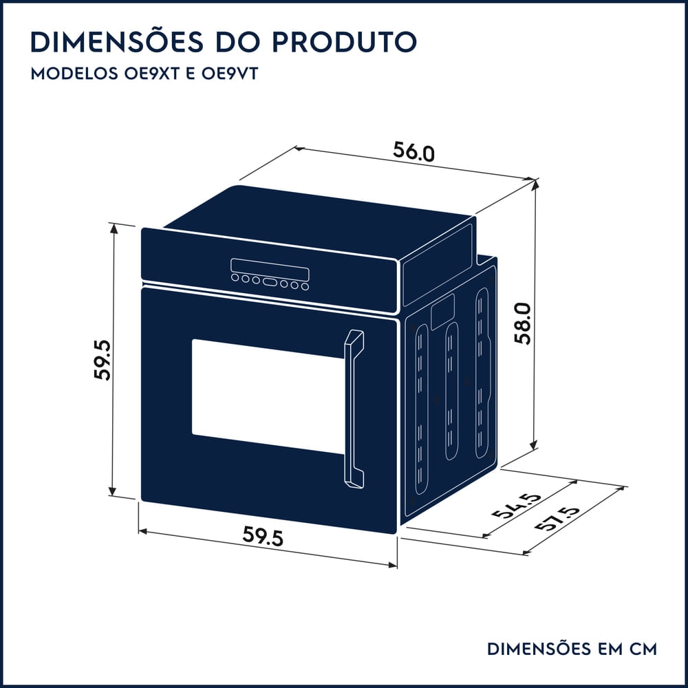 Forno Elétrico Electrolux 80L Inox Home Pro (OE9XT) 220V