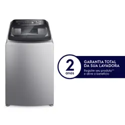 Máquina de Lavar 17kg Electrolux Perfect Care Prata Com Vapor e Painel Touch (LEH17) 220V