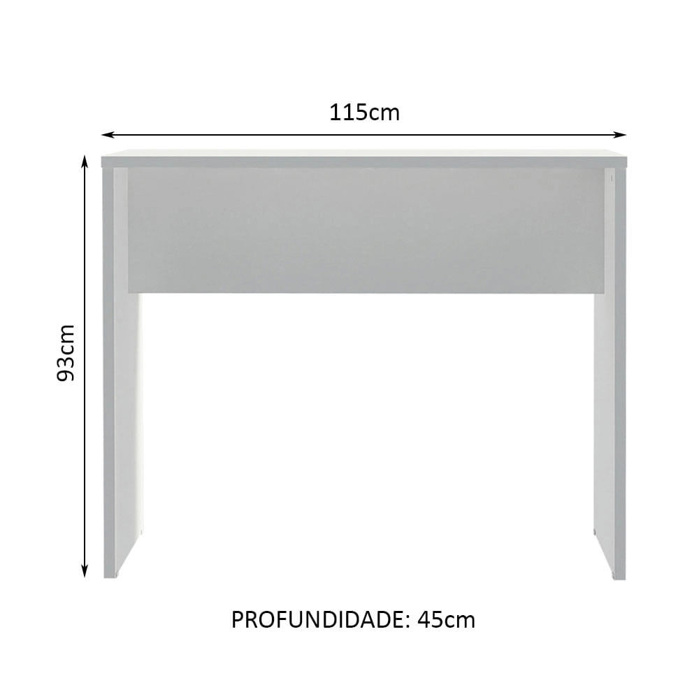 Bancada para Cozinha Reims Madesa 115 cm Branco Cor:Branco