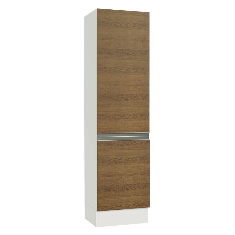 Paneleiro Madesa Smart 2 Portas Branco/Rustic Cor:Branco/Rustic