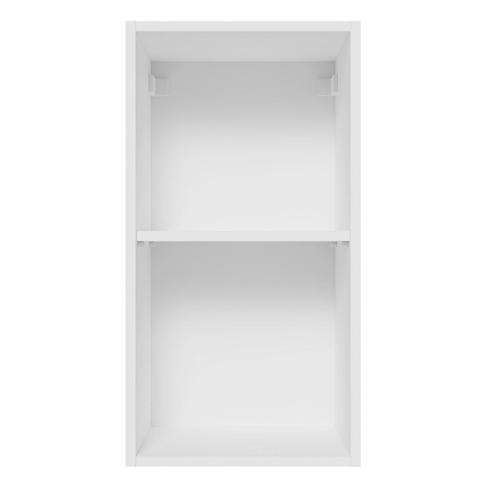 Armário Aéreo Madesa Glamy 35 cm 1 Porta Branco Cor:Branco