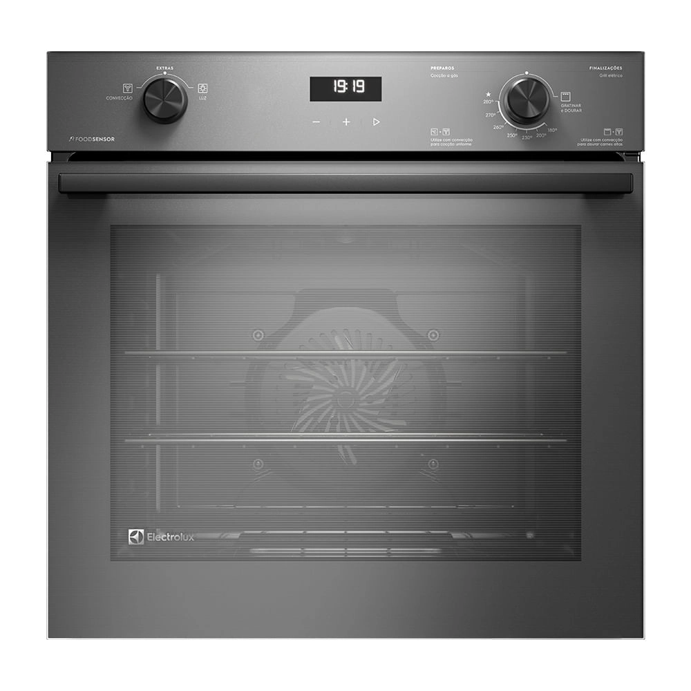 Forno de Embutir a Gás Electrolux 80L Experience com FoodSensor (OE8GF) 220V