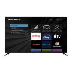 Smart TV Philco 50” PTV50G70R2CBBL Roku TV 4K Dolby LED Bivolt