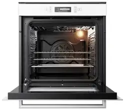 Forno de embutir elétrico Brastemp Vitreous 67 litros Branco com função ar forçado e painel touch - GOC60AB 220V