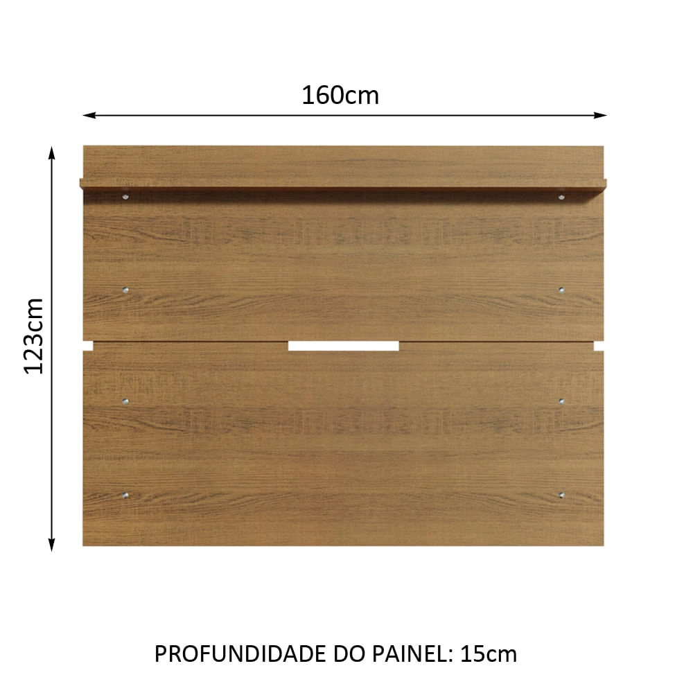 Painel para TV até 65 Polegadas Madesa Rustic Cor:Rustic