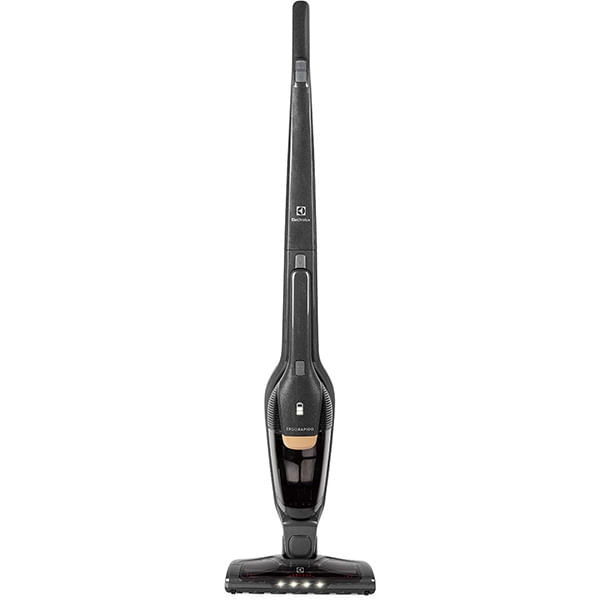 Aspirador de Pó Vertical Electrolux Ergorapido 2 em 1 Iron Grey Luz Led (ERG24C) - até 30 Min Filtro HEPA Função BrushRollClean 420ml Bivolt