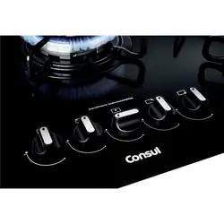 Cooktop 5 bocas Consul com quadrichama e acendimento automático - CDD75AE BIVOLT