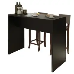 Bancada para Cozinha Madesa 115 cm Preto Cor:Preto