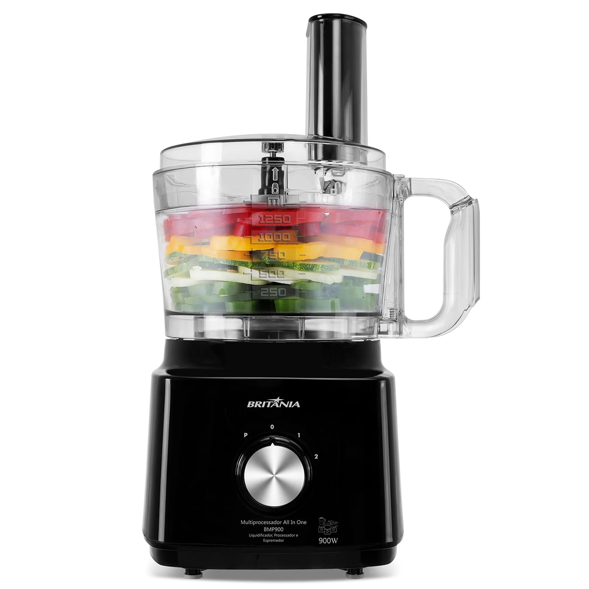 Multiprocessador Britânia All In One BMP900P Preto 900W 220V