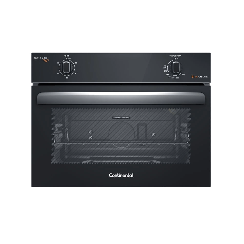 Forno de Embutir a Gás Continental 50L com TOPLimpaFácil (OC4GM) 220V