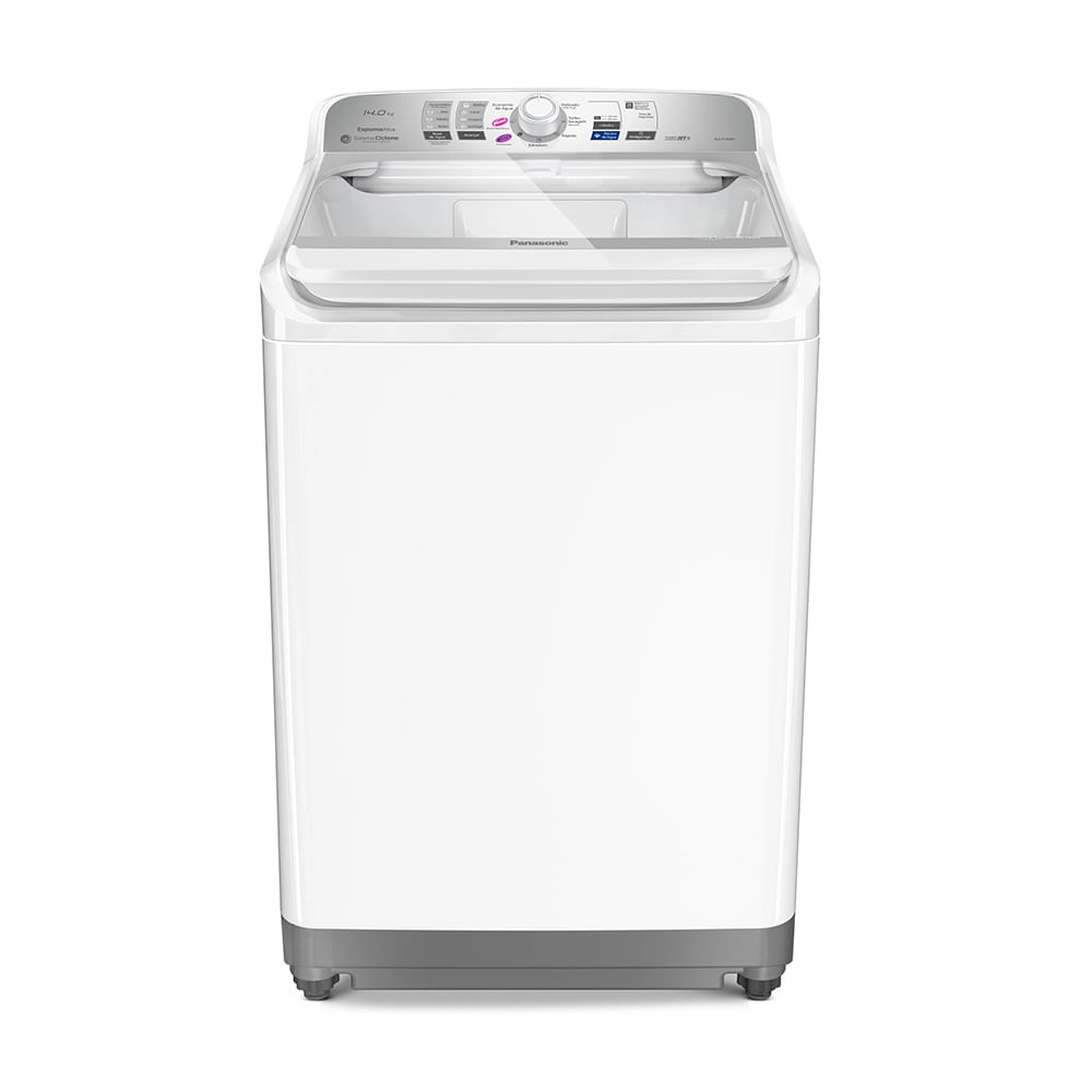 Máquina de Lavar Panasonic função Vanish Branco mais Branco 14kg Branca - NA-F140B1W 220v