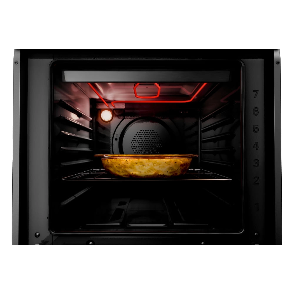 Forno de Embutir a Gás Brastemp 78 Litros Cor Inox com Convecção e Termômetro Meat Control   - BOH84AR 220V