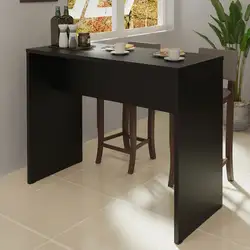 Bancada para Cozinha Madesa 115 cm Preto Cor:Preto