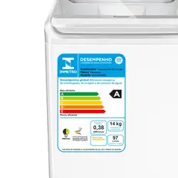 Máquina de Lavar Panasonic função Vanish Branco mais Branco 14kg Branca - NA-F140B1W 220v