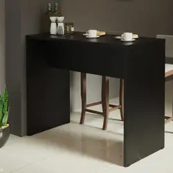 Bancada para Cozinha Reims Madesa 115 cm Preto Cor:Preto