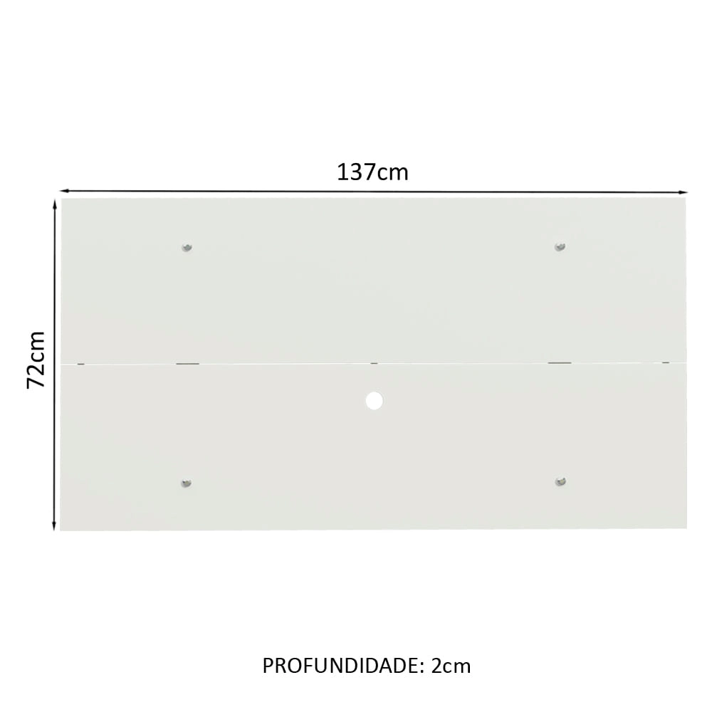 Painel para TV até 55 Polegadas Madesa - Branco Cor:Branco